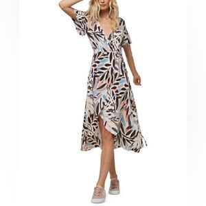 O’Neill Carina Wrap Midi Dress